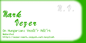 mark vezer business card